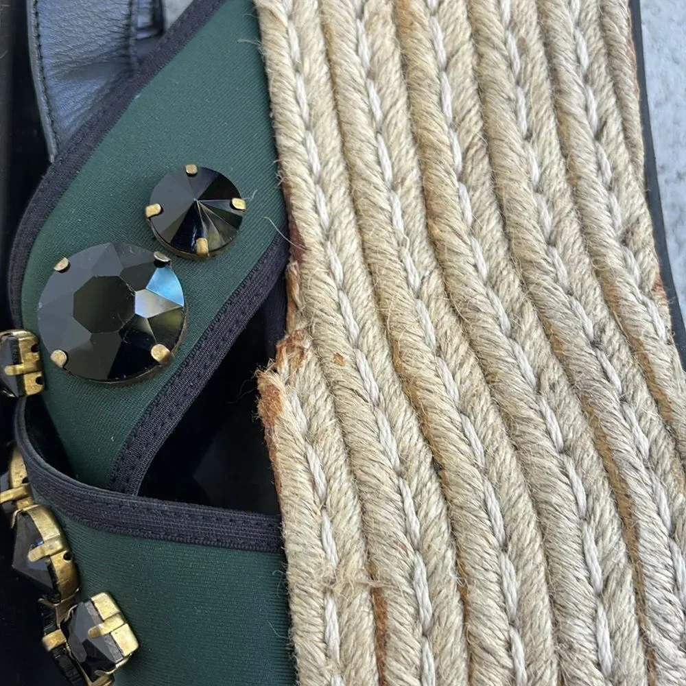 Marni Bejeweled Platform Sandals
